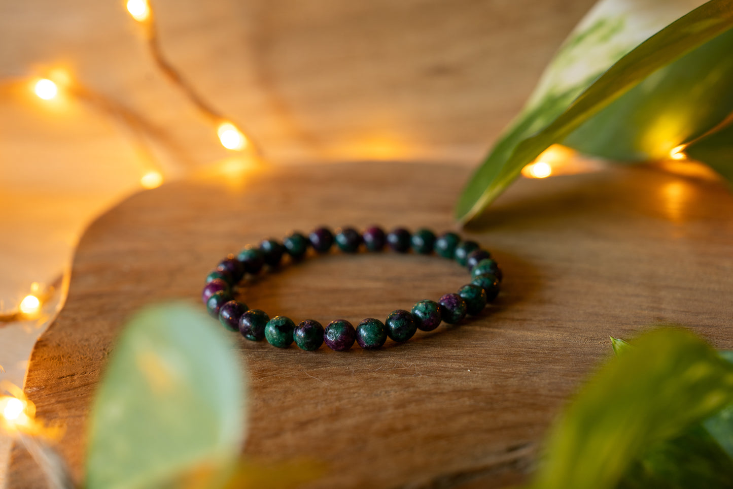 Bracelet en pierres naturelles EPIDOTE