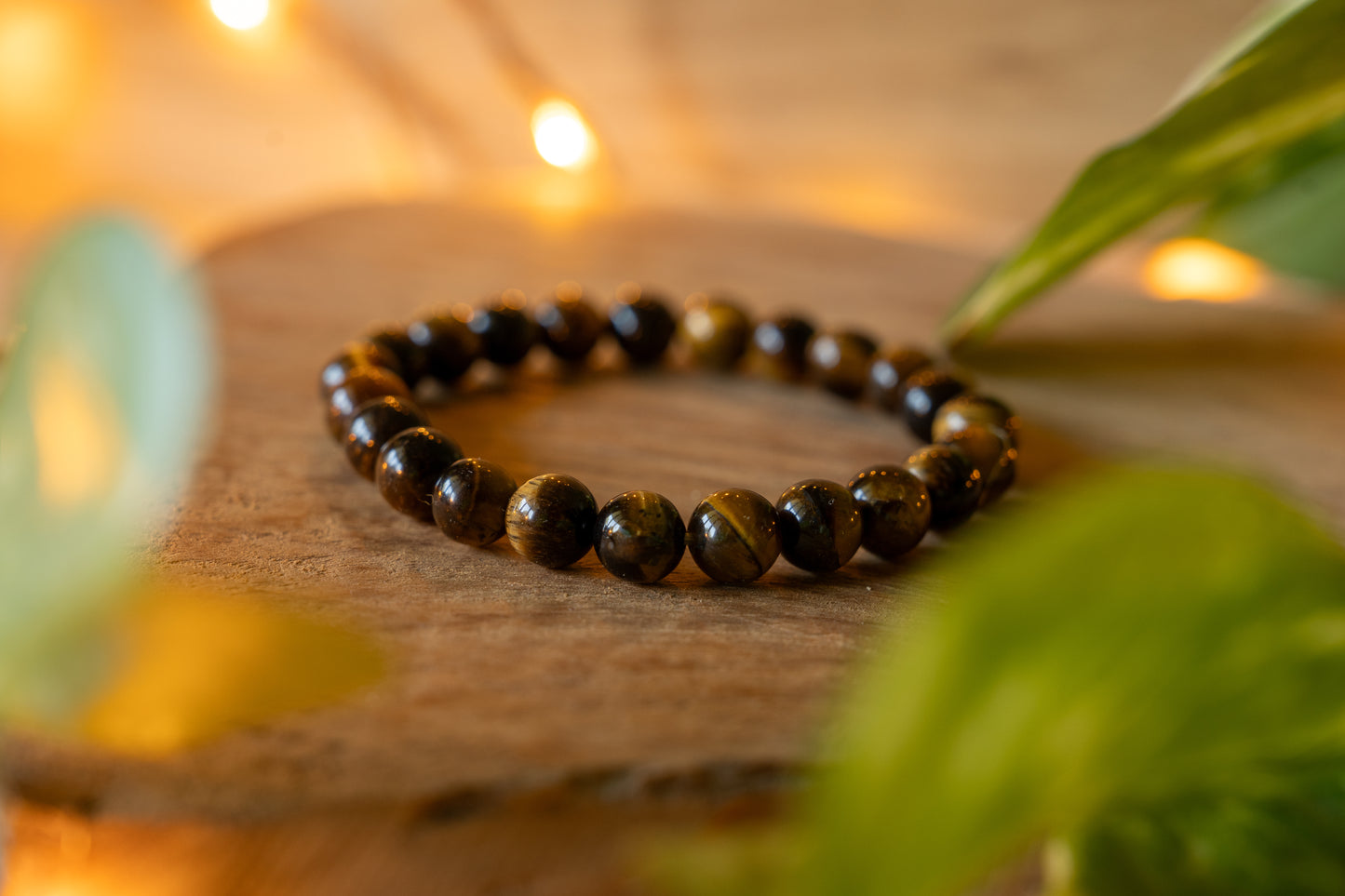 Bracelet en pierres naturelles YELLOW TIGER EYE