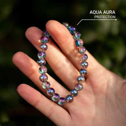 Bracelet Aqua Aura — Énergie Céleste & Clarté Spirituelle