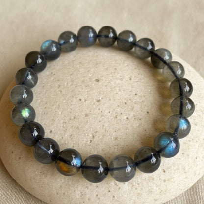 Bracelet Labradorite — Bouclier de l'Aura & Transformation
