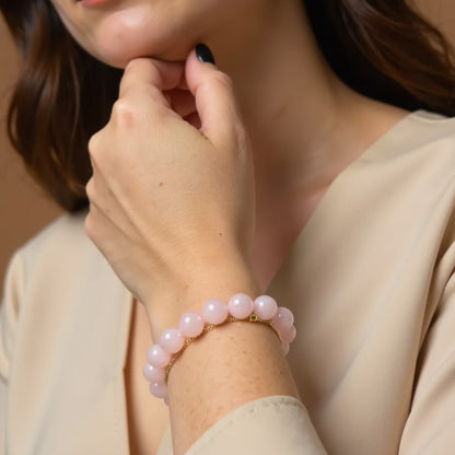Bracelet Quartz Rose — Pierre de l'Amour & de la Douceur