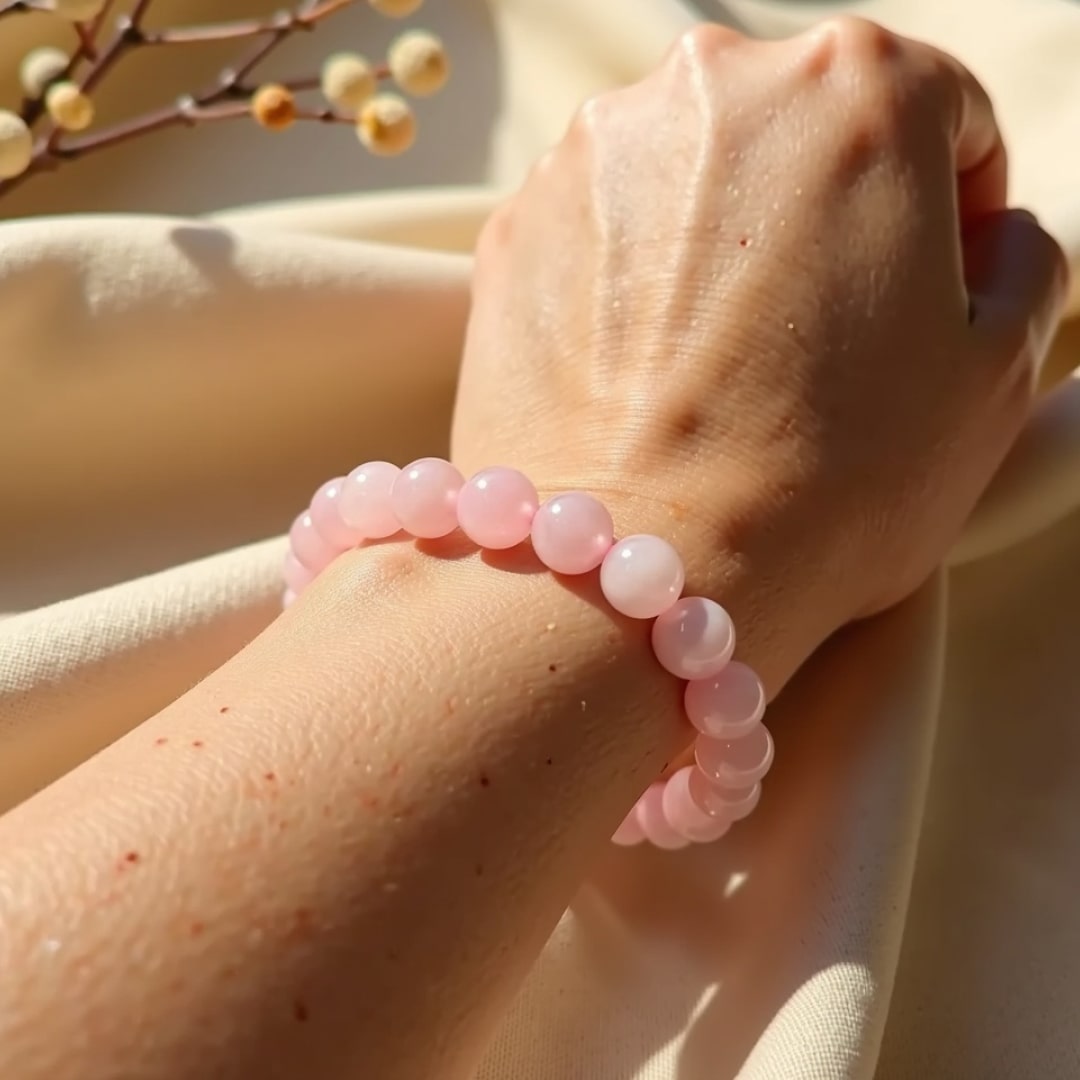 Bracelet Quartz Rose — Pierre de l'Amour & de la Douceur