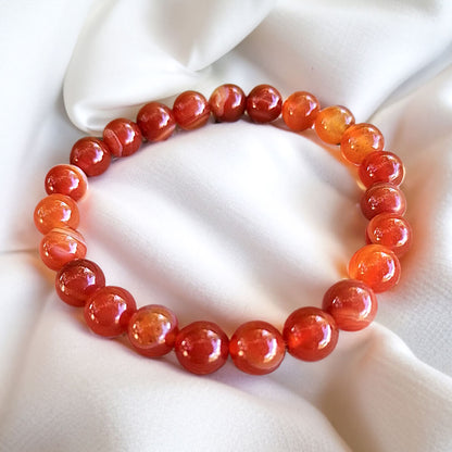 Bracelet Cornaline — Créativité, Élan & Confiance en Soi
