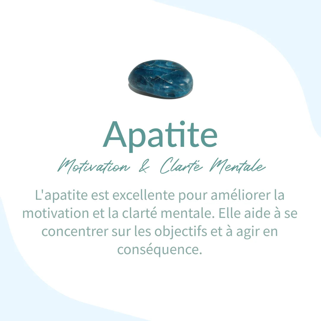 Bracelet Apatite — Clarté Mentale & Motivation Profonde