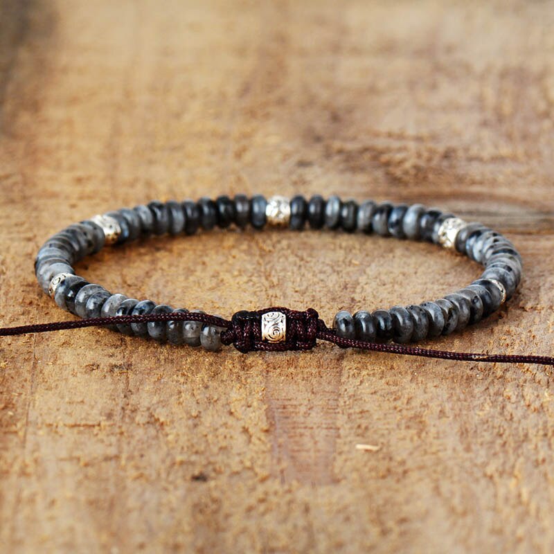 Bracelet Larvikite — Force Intérieure & Protection Subtile