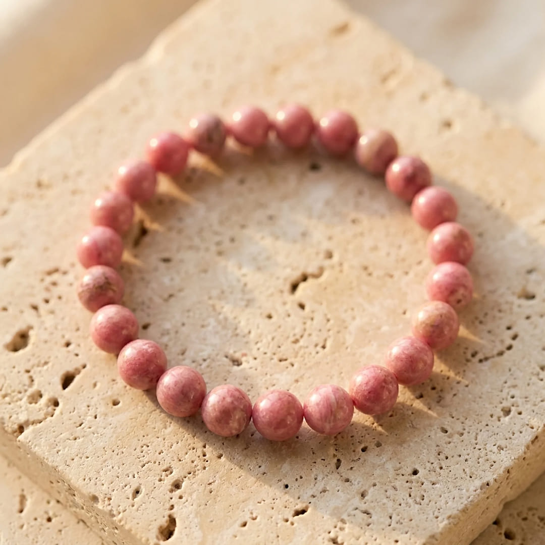 Bracelet Rhodonite — Amour de Soi & Guérison Émotionnelle
