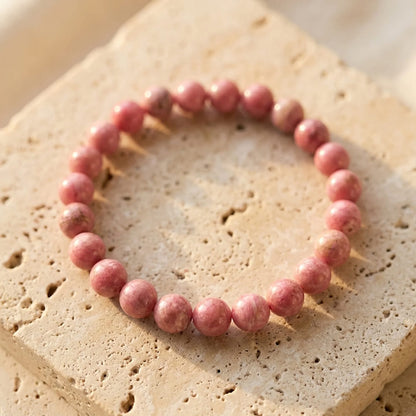 Bracelet Rhodonite — Amour de Soi & Guérison Émotionnelle