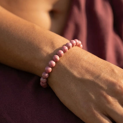 Bracelet Rhodonite — Amour de Soi & Guérison Émotionnelle