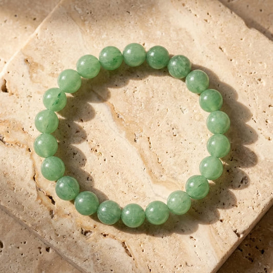 Bracelet "Opportunité" en Aventurine - 6mm / 17cm - L'Arbre des Chakras