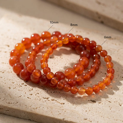 Bracelet Cornaline — Créativité, Élan & Confiance en Soi