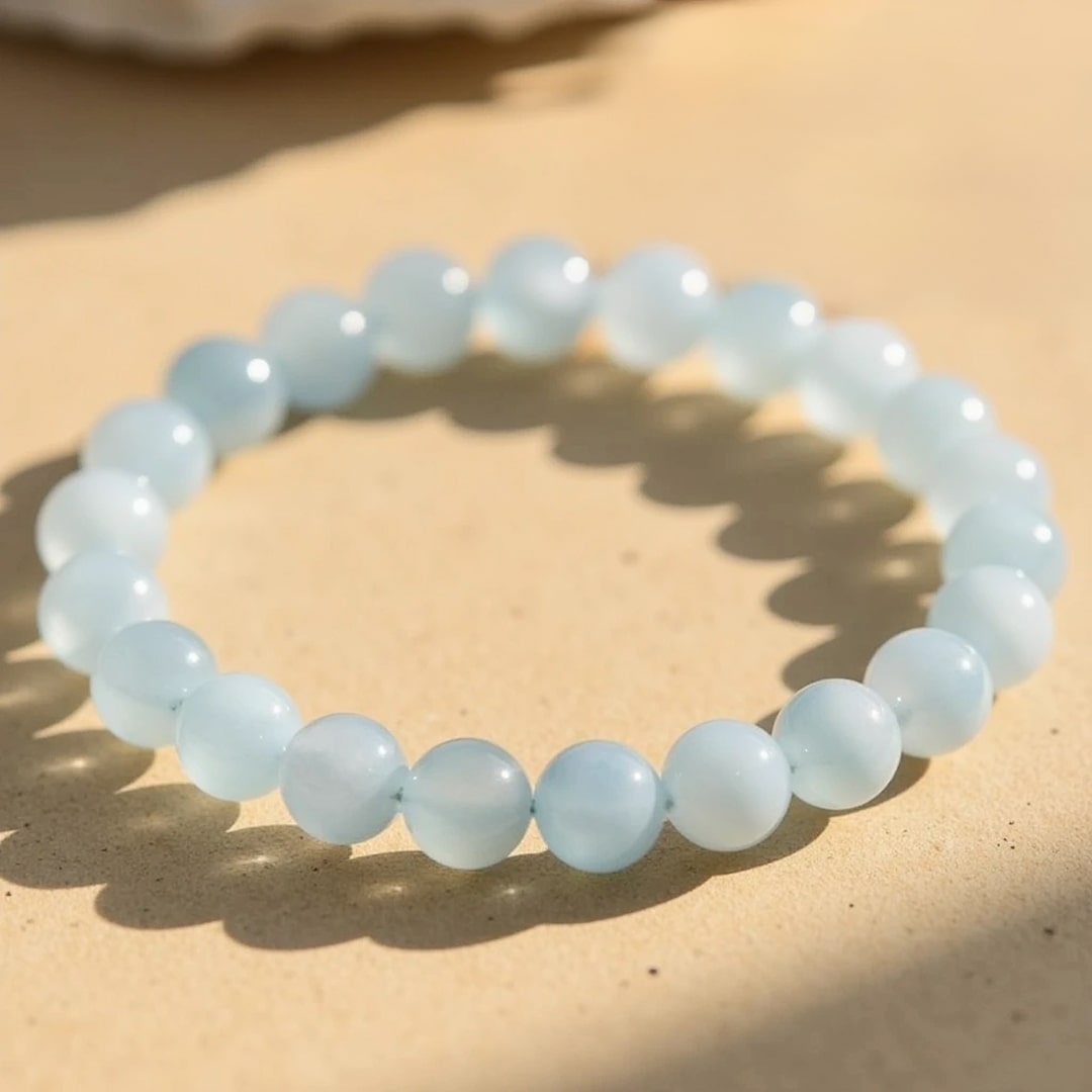 Bracelet Aigue-Marine — Sérénité, Clarté & Courage Émotionnel