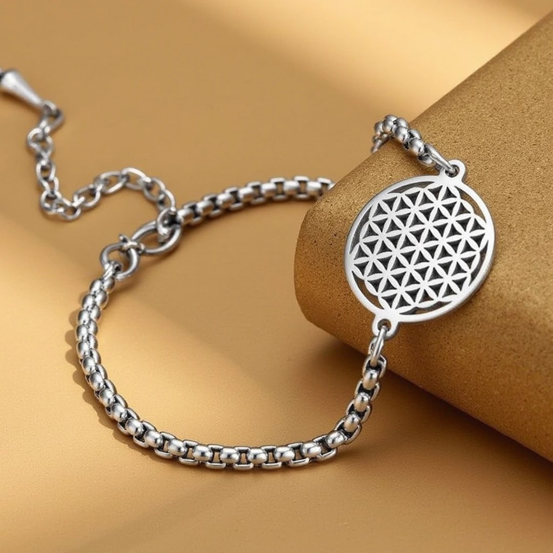 Bracelet "Fleur de vie" - Argent - L'Arbre des Chakras