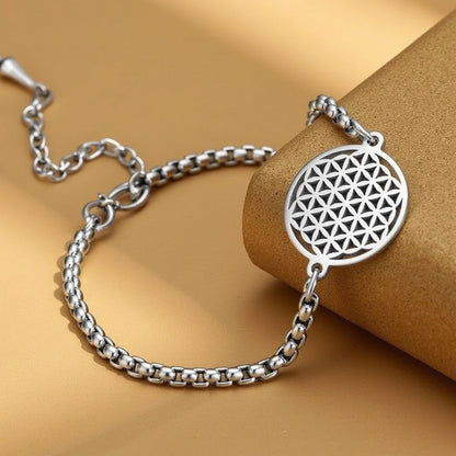 Bracelet "Fleur de vie" - Argent - L'Arbre des Chakras