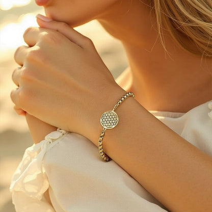 Bracelet Fleur de Vie — Symbole de Vie & Énergie Universelle