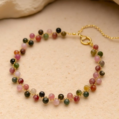 Bracelet Tourmaline Multicolore — Beauté Naturelle & Équilibre