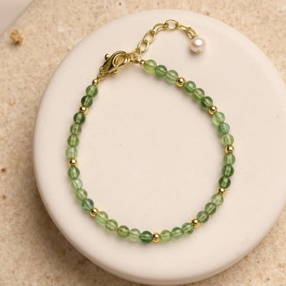 Bracelet "Mois Sacré" – Pierre de Naissance - Mai - Aventurine Verte - L'Arbre des Chakras