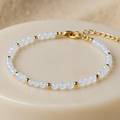 Bracelet "Mois Sacré" – Pierre de Naissance - Juin - Pierre de Lune - L'Arbre des Chakras