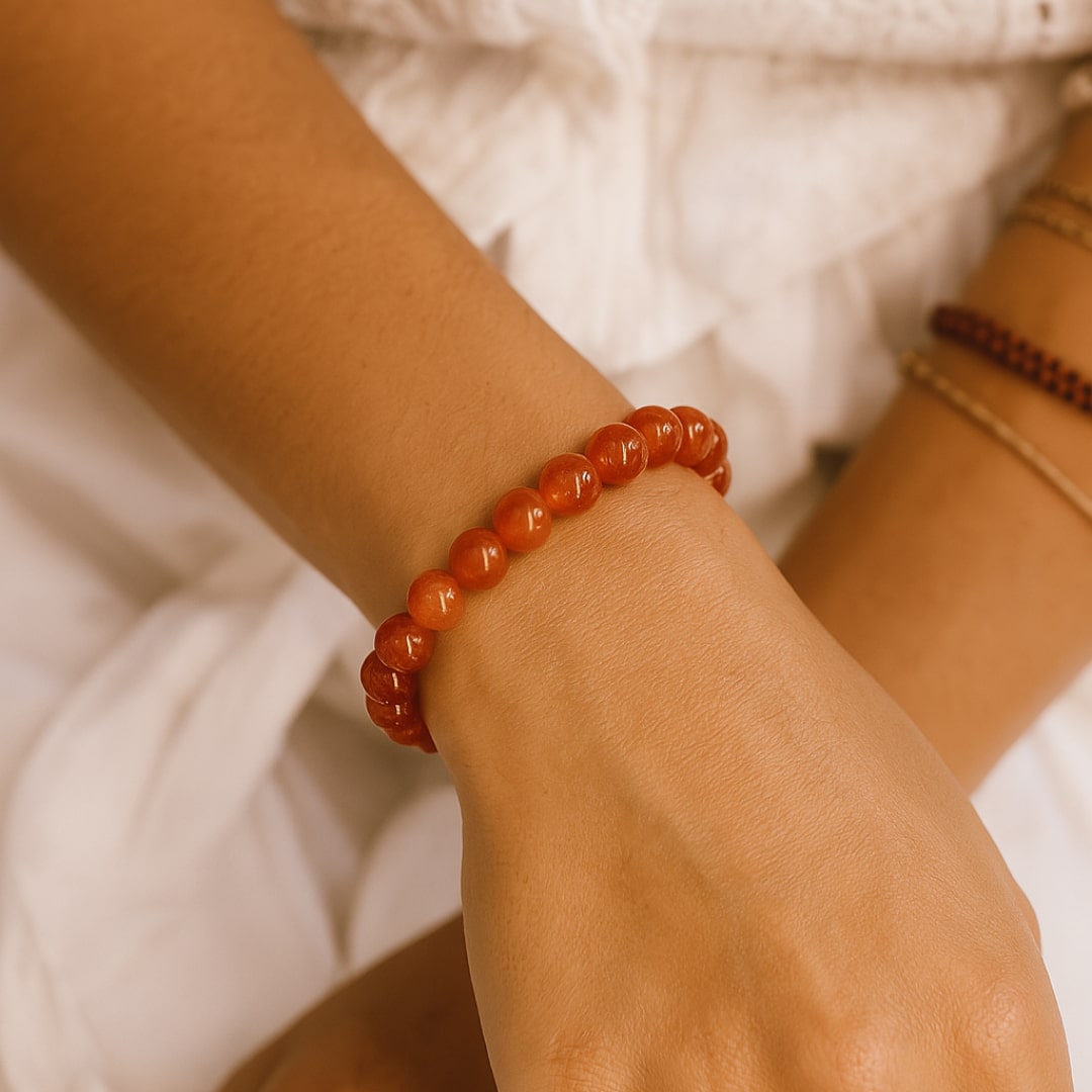 Bracelet Cornaline — Créativité, Élan & Confiance en Soi