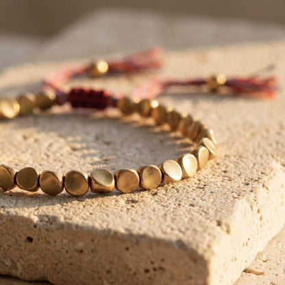 Bracelet Tibétain en Cuivre — Équilibre & Énergie Vitale