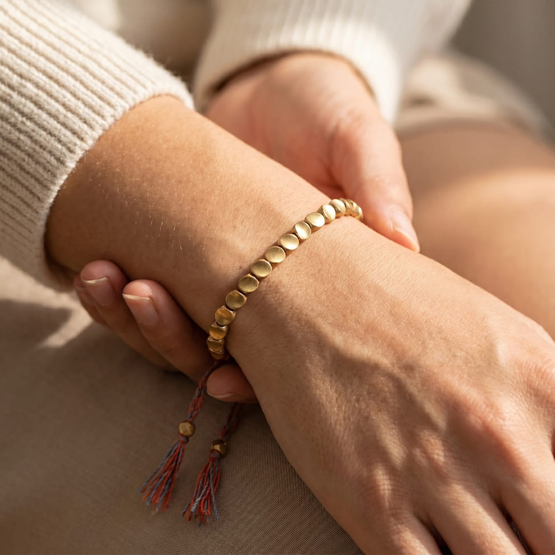 Bracelet Tibétain en Cuivre — Équilibre & Énergie Vitale