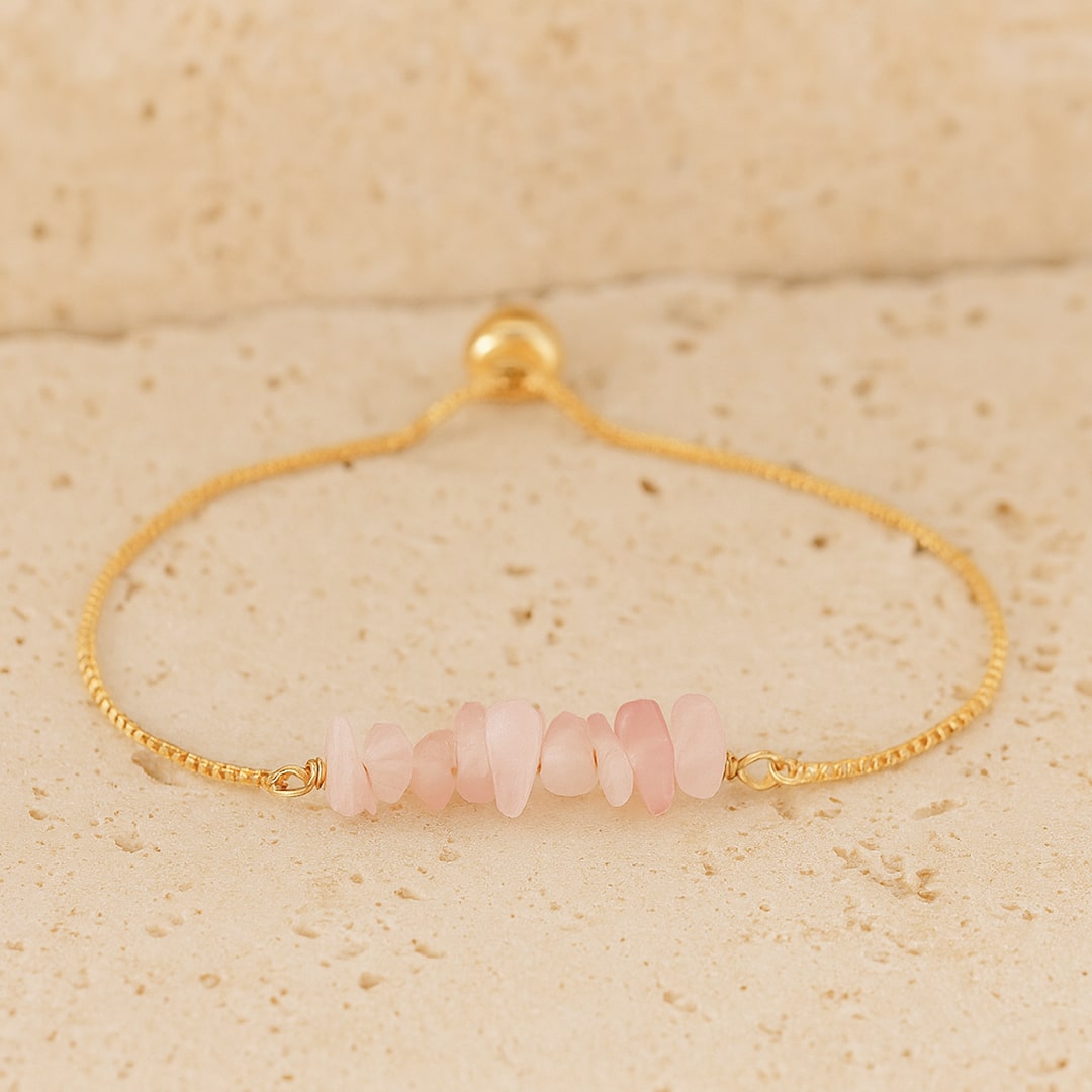 Bracelet Fin Pierres Irrégulières — Brut, Authentique & Unique