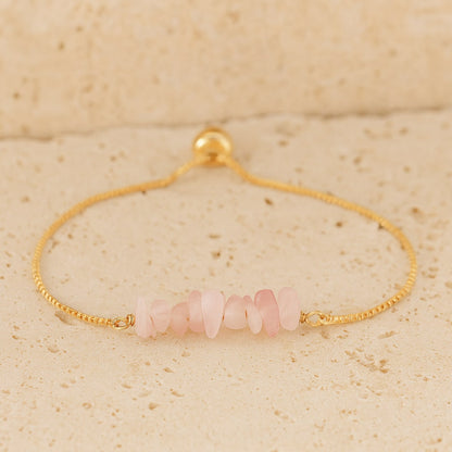 Bracelet Fin Pierres Irrégulières — Brut, Authentique & Unique