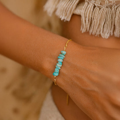 Bracelet Fin Pierres Irrégulières — Brut, Authentique & Unique