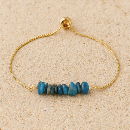 Bracelet Fin Pierres Irrégulières — Brut, Authentique & Unique