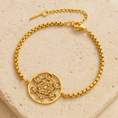 Bracelet "Lumière de Métatron" - Or - L'Arbre des Chakras