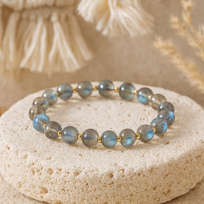 Bracelet Duo Labradorite — Clarté & Protection Renforcée