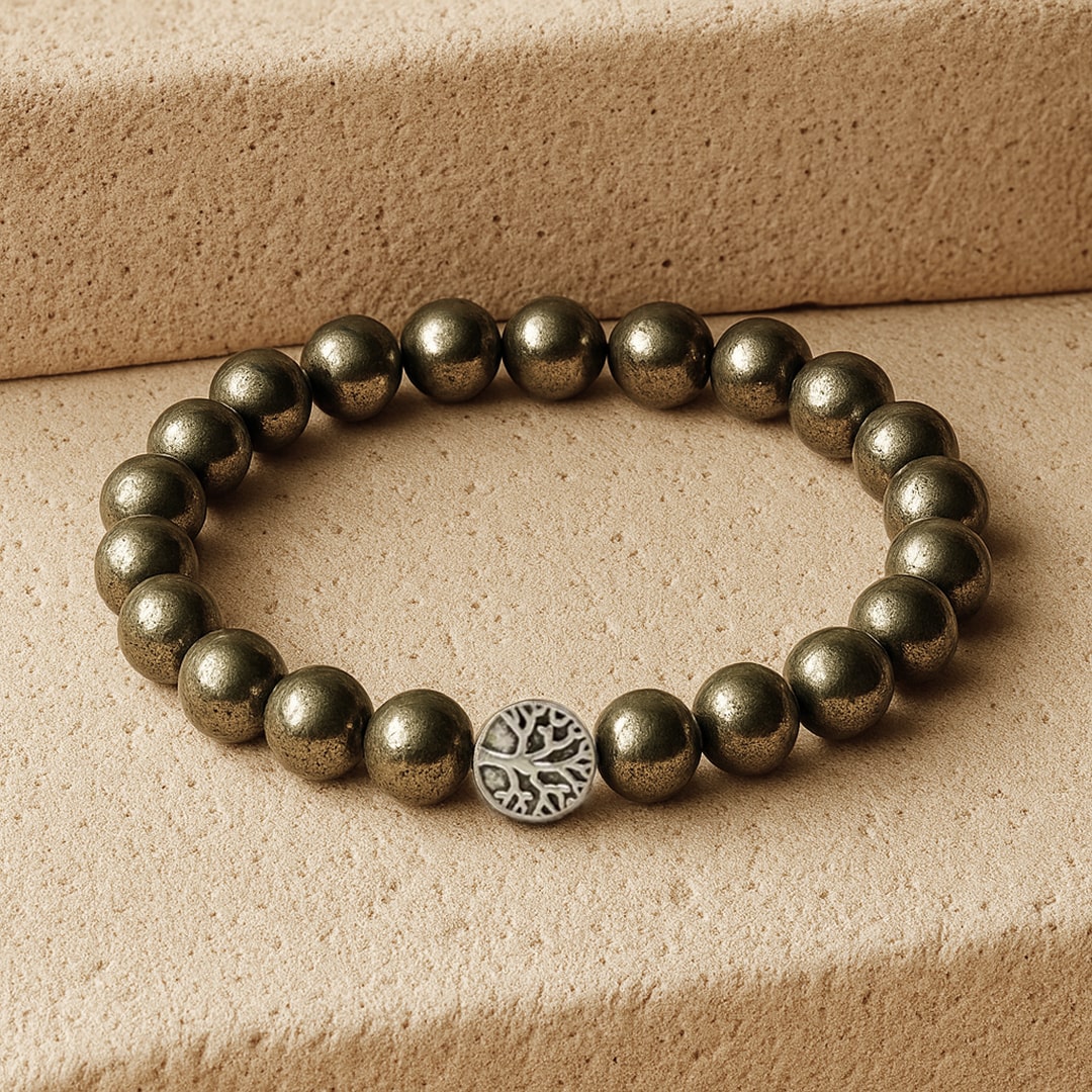 Bracelet Pyrite — Prospérité, Volonté & Protection Énergétique