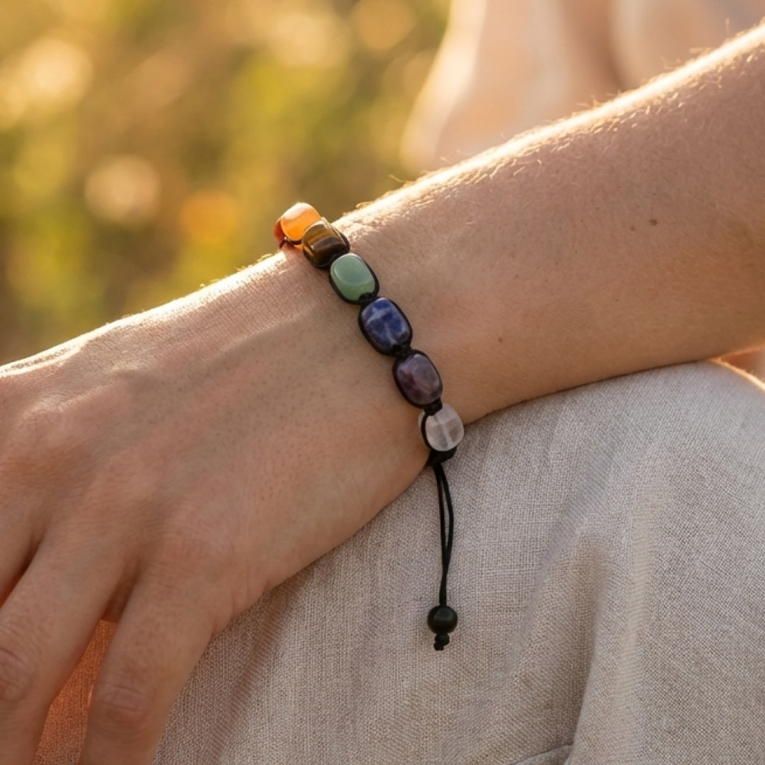 Bracelet 7 Chakras — Rééquilibrage & Harmonisation Énergétique