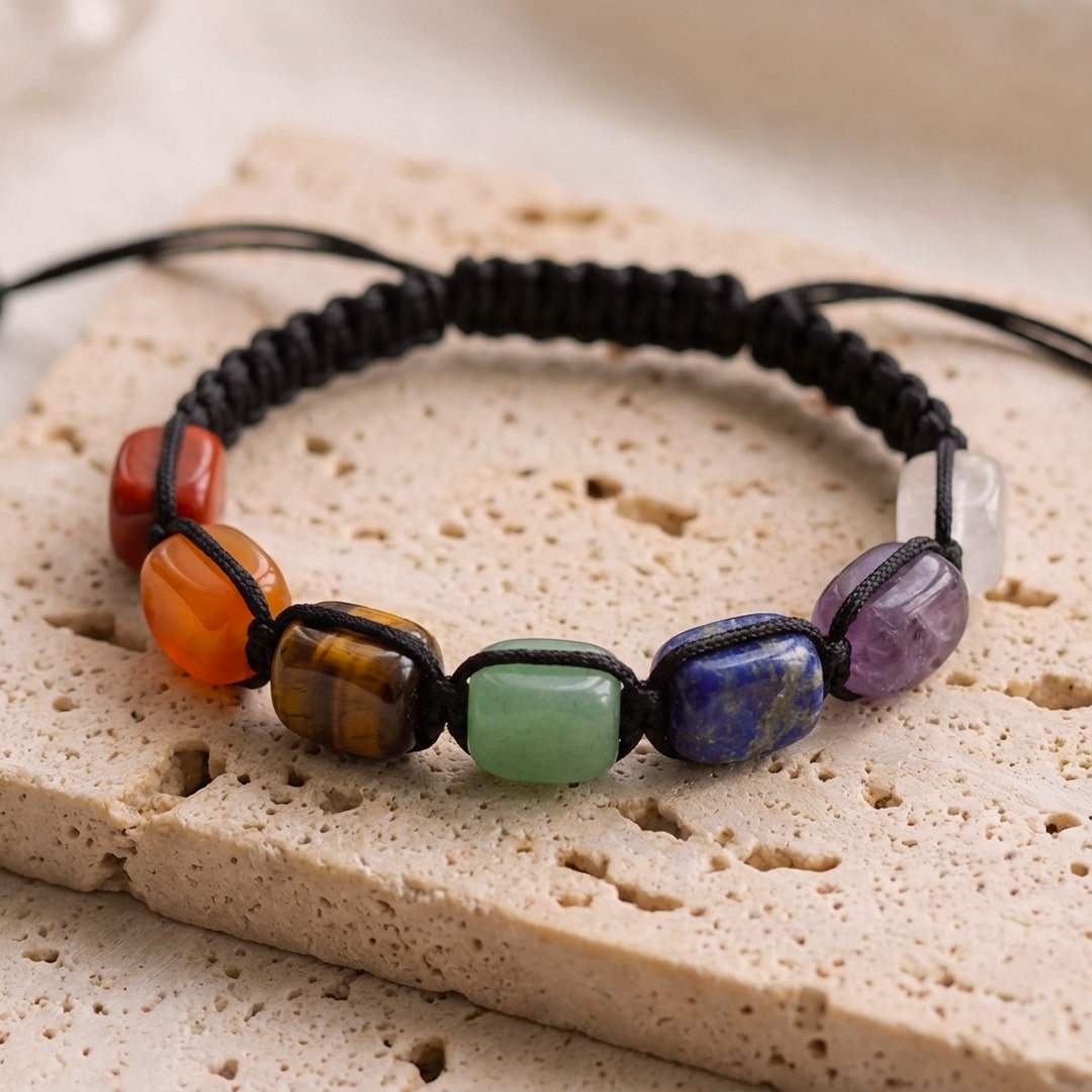 Bracelet 7 Chakras — Rééquilibrage & Harmonisation Énergétique