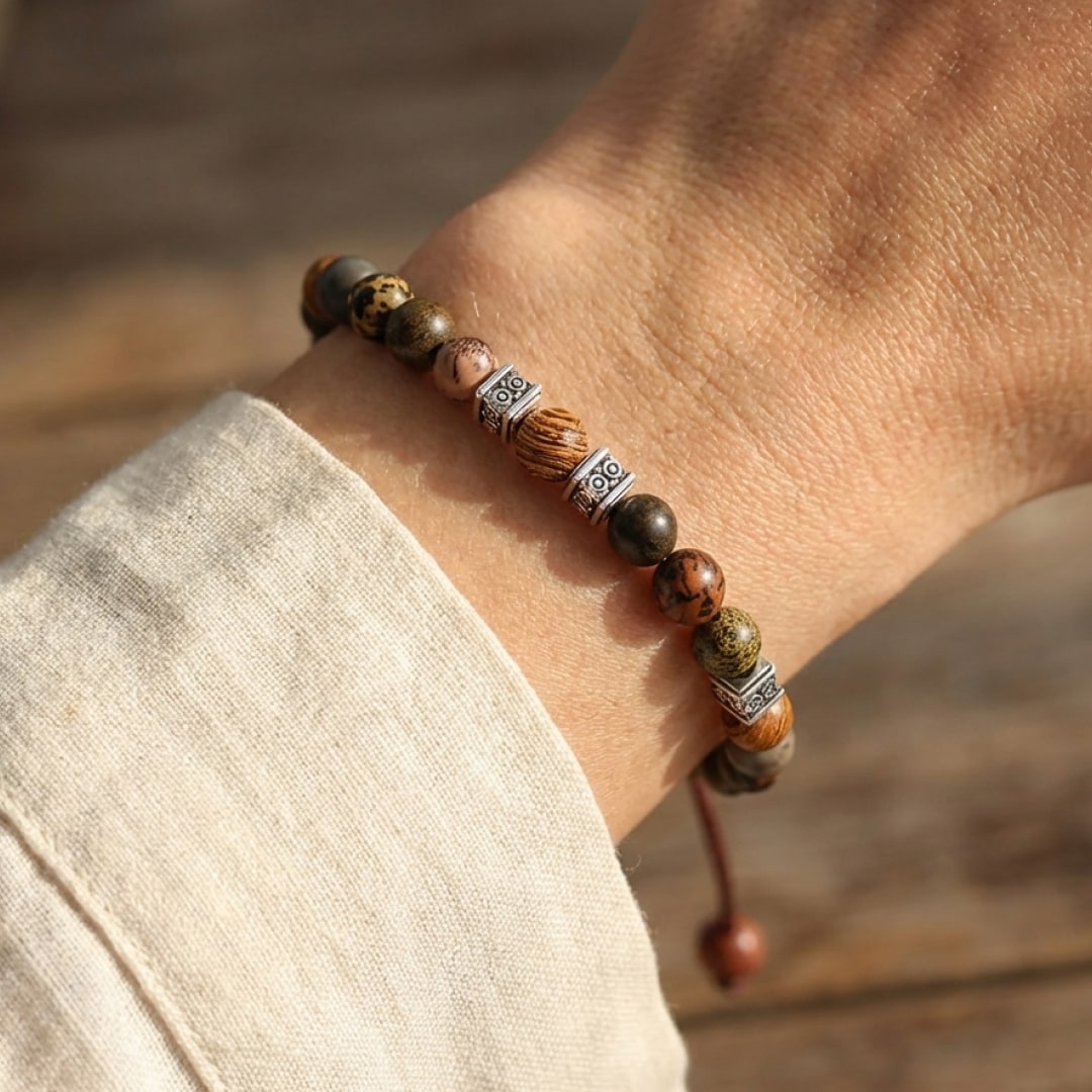 Bracelet Jaspe — Stabilité, Soutien & Ancrage Terrestre