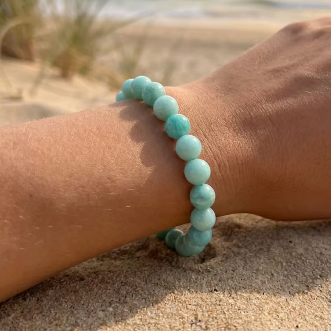 Bracelet Amazonite — Calme Profond & Communication Apaisée