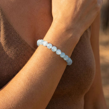 Bracelet Aigue-Marine — Sérénité, Clarté & Courage Émotionnel