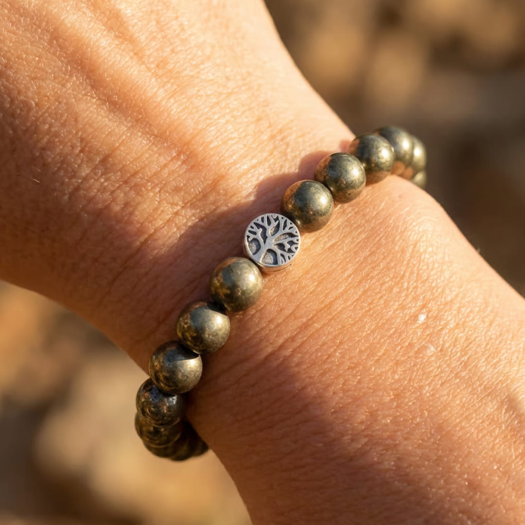 Bracelet Pyrite — Prospérité, Volonté & Protection Énergétique