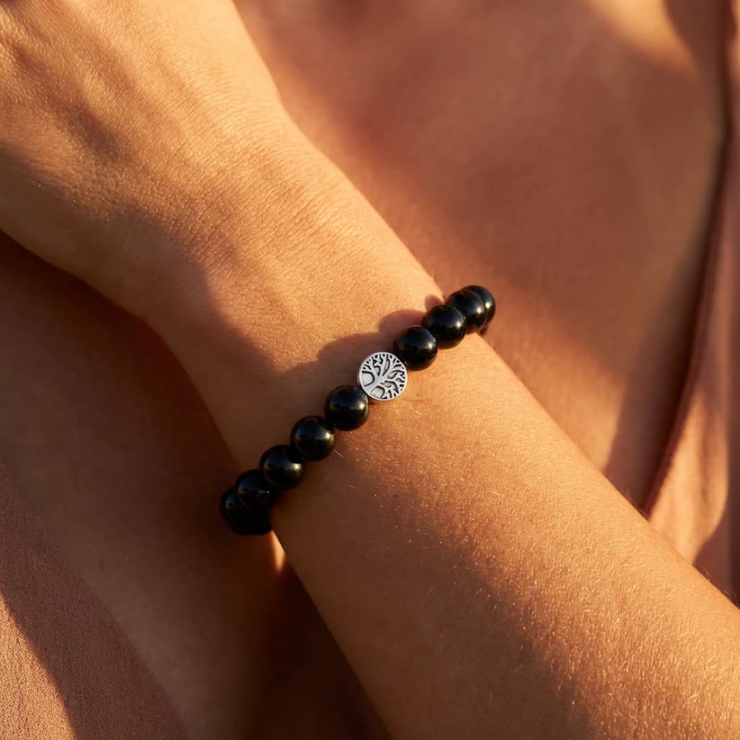 Bracelet Obsidienne Noire — Ancrage Profond & Protection Absolue