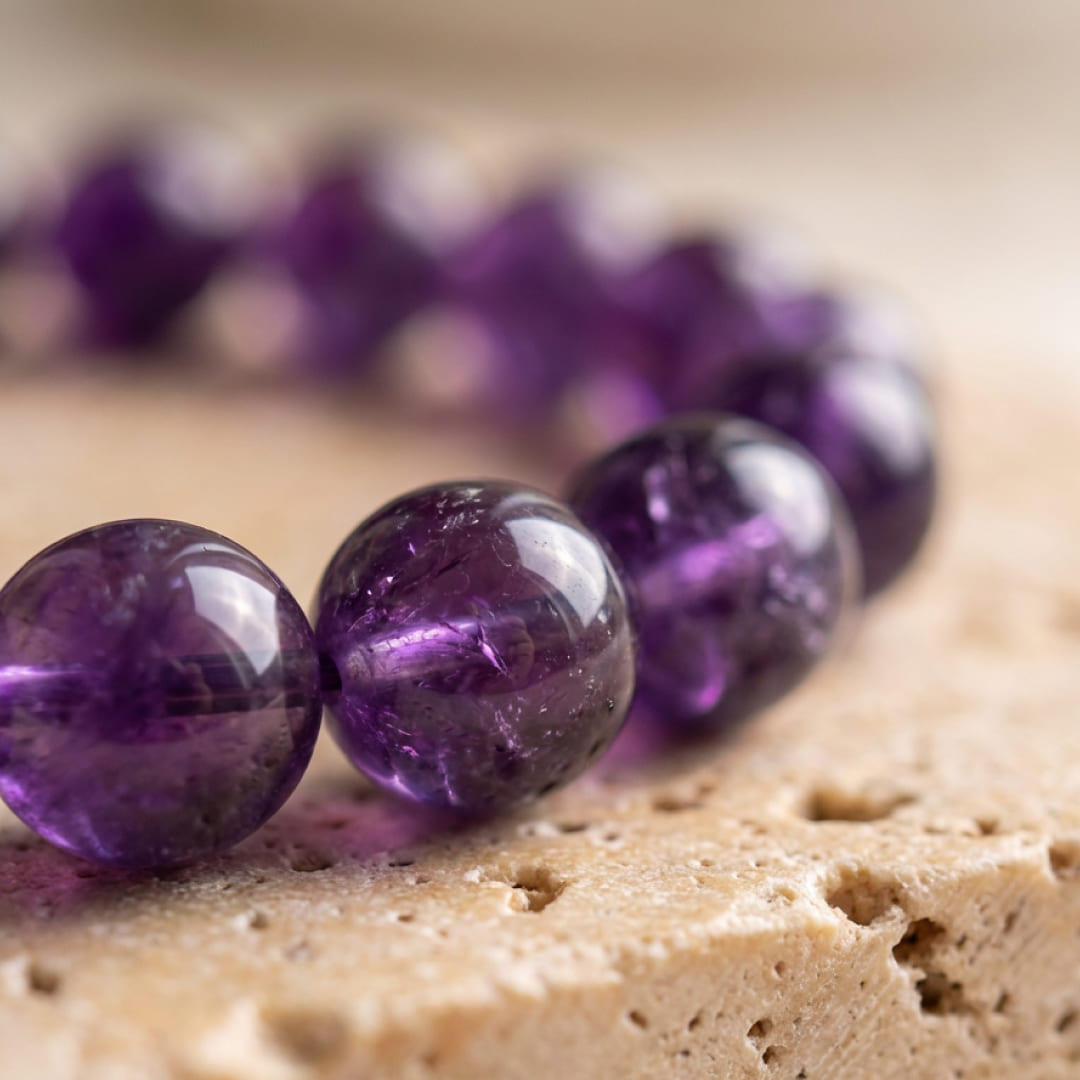 Bracelet Améthyste — Sérénité Profonde & Sommeil Réparateur
