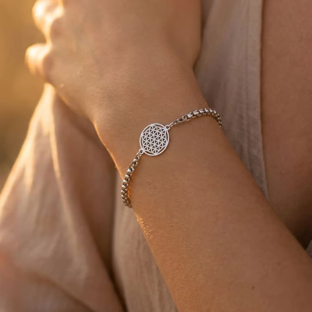 Bracelet Fleur de Vie — Symbole de Vie & Énergie Universelle