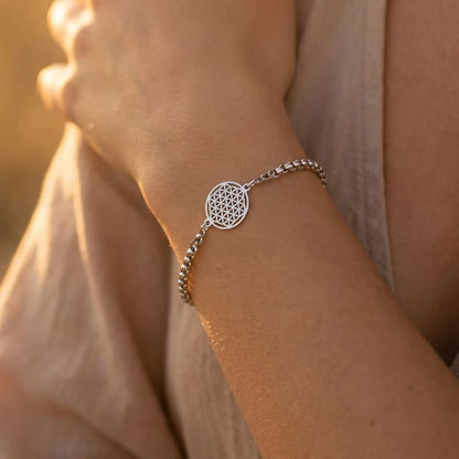 Bracelet Fleur de Vie — Symbole de Vie & Énergie Universelle
