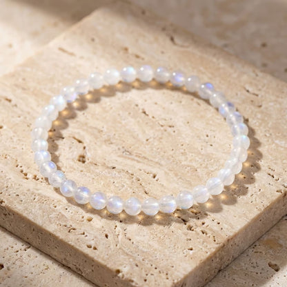 Bracelet Fin en Pierres Naturelles de 4mm - - L'Arbre des Chakras