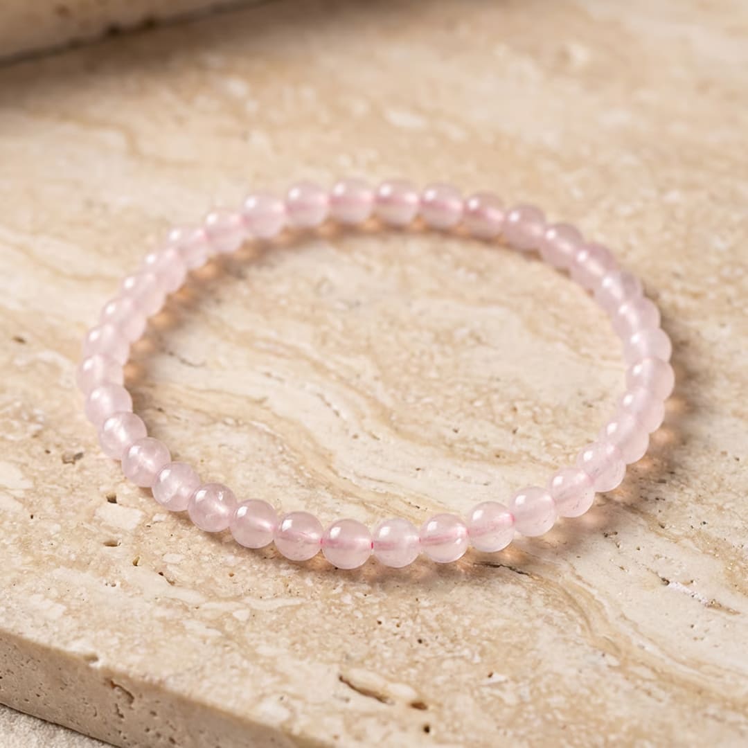 Bracelet Fin en Pierres Naturelles 4mm — Discret & Élégant