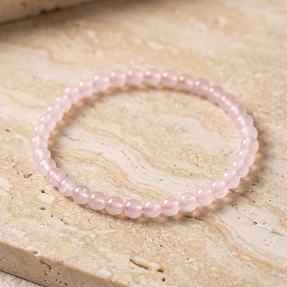 Bracelet Fin en Pierres Naturelles 4mm — Discret & Élégant
