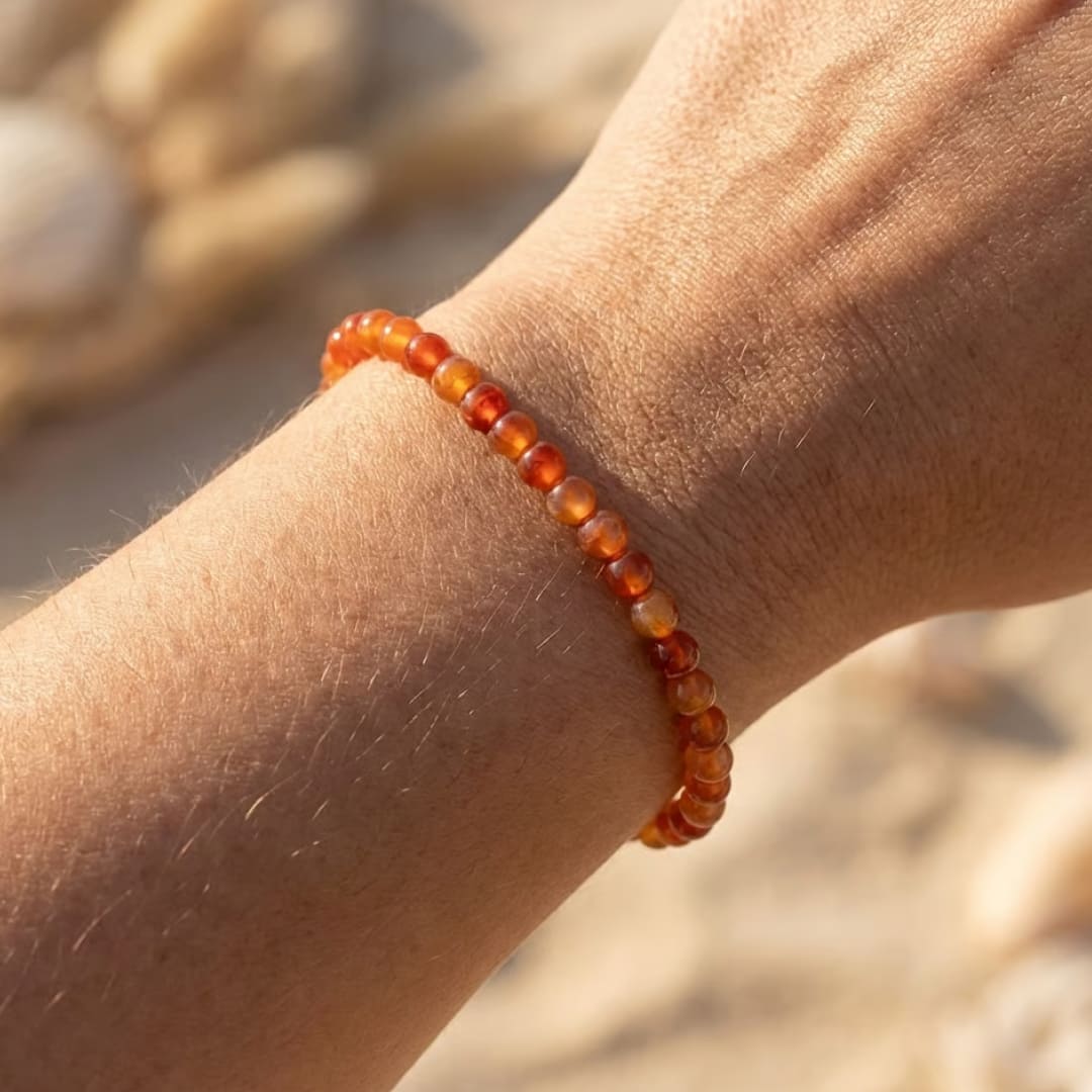 Bracelet Fin en Pierres Naturelles 4mm — Discret & Élégant