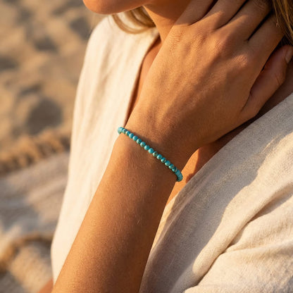 Bracelet Fin en Pierres Naturelles 4mm — Discret & Élégant