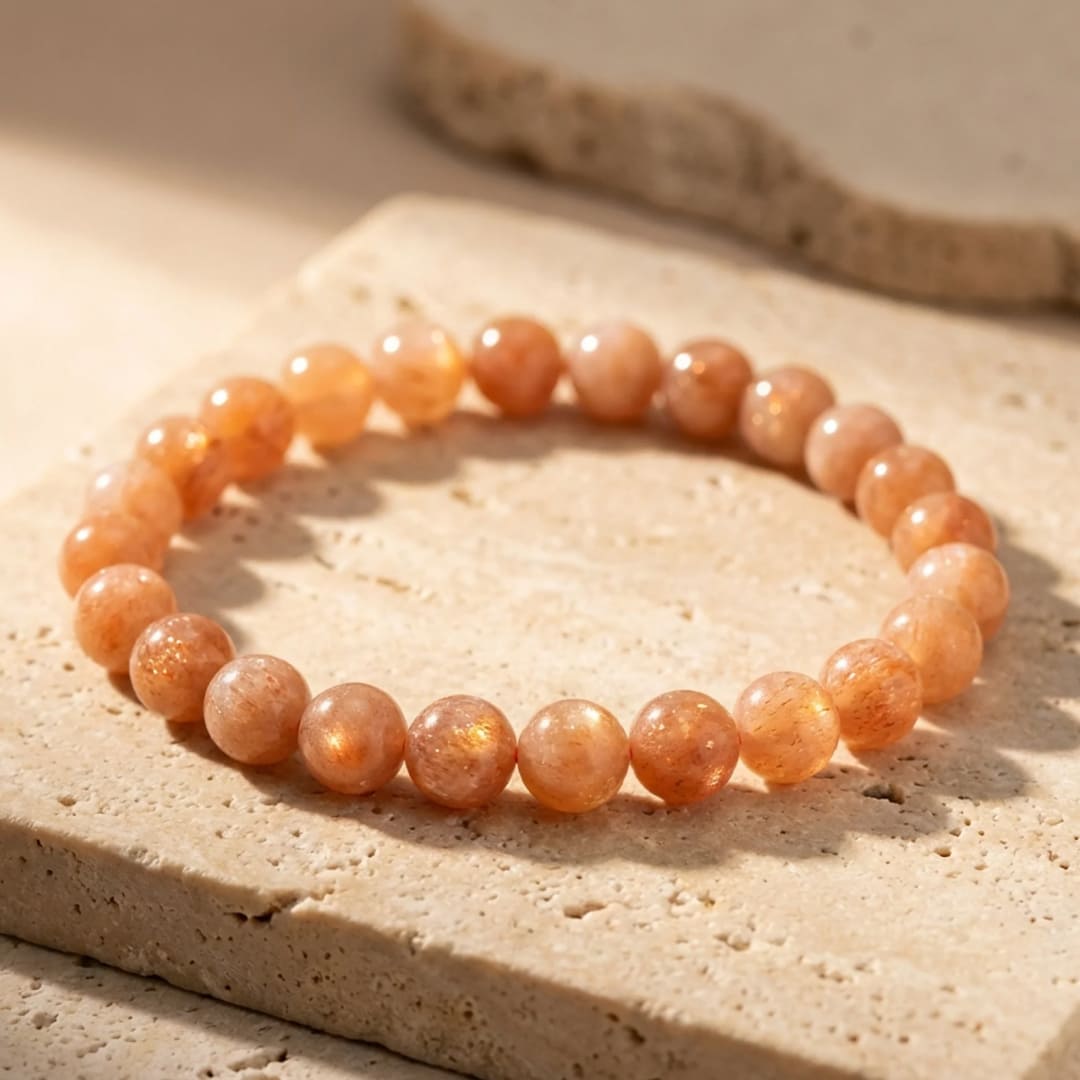 Bracelet Pierre de Soleil — Joie, Confiance & Optimisme Naturel