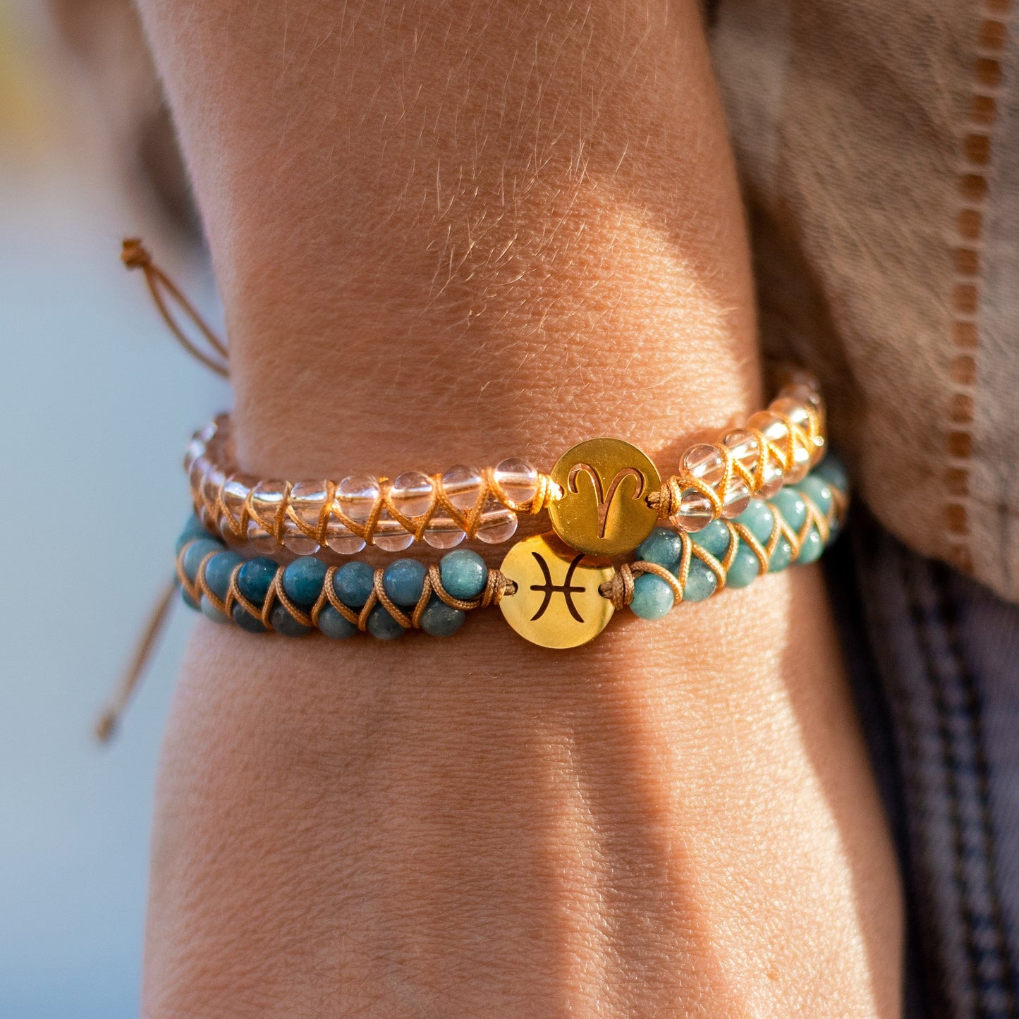 Bracelet 12 Constellations en Pierres Naturelles — Votre Signe Céleste
