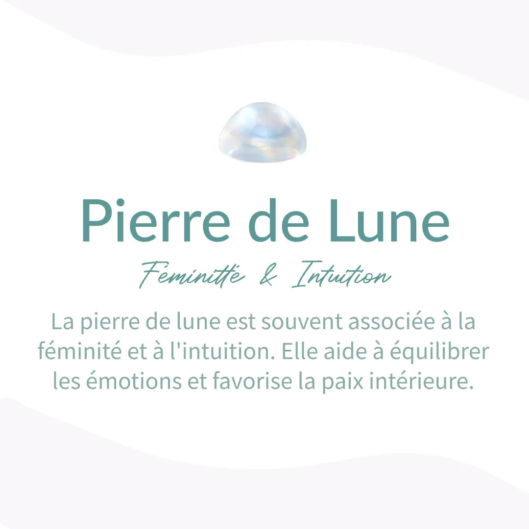 Bracelet Pierre de Soleil, Quartz Rose & Pierre de Lune — Énergie Féminine