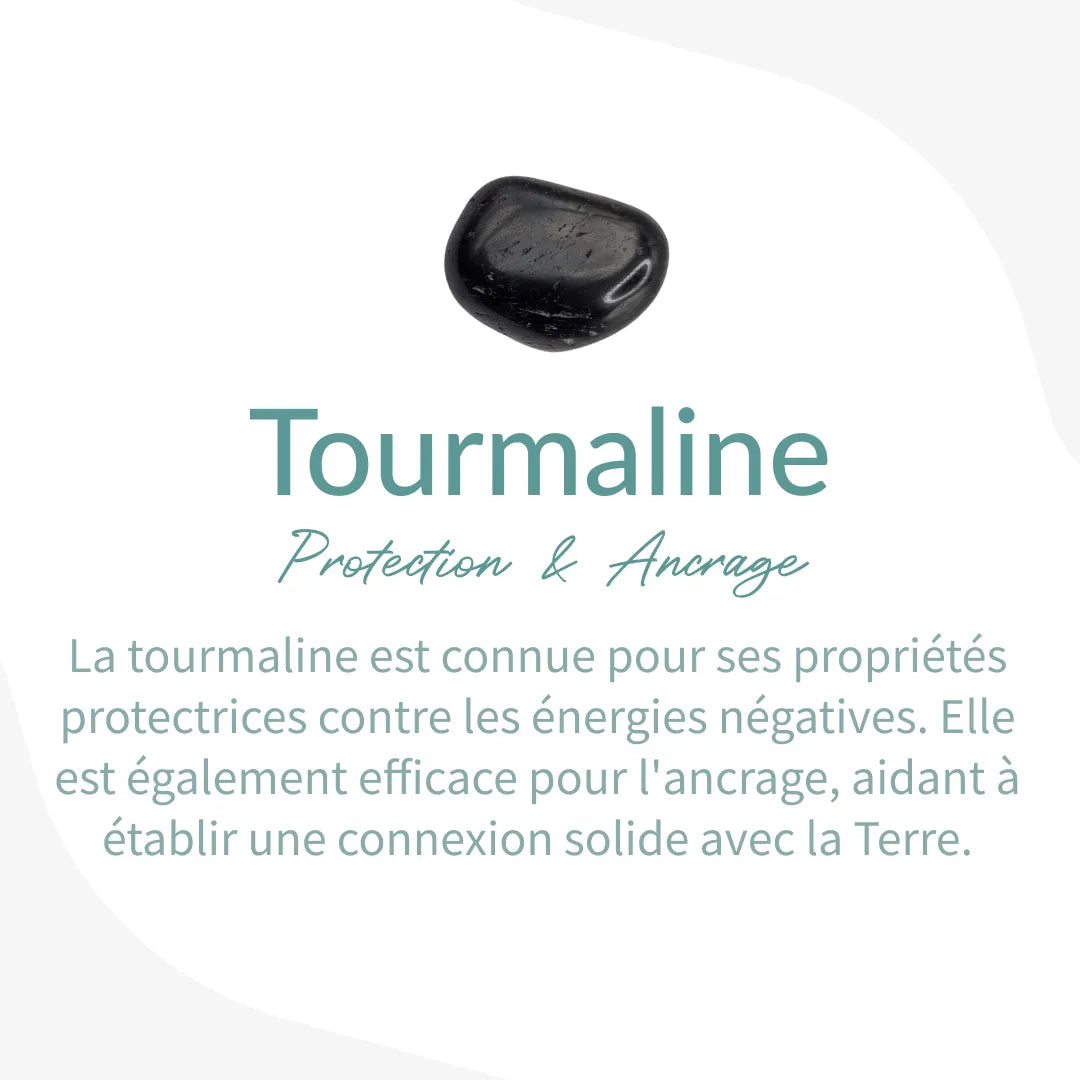 Bracelet Tourmaline Noire — Bouclier Énergétique & Ancrage Profond